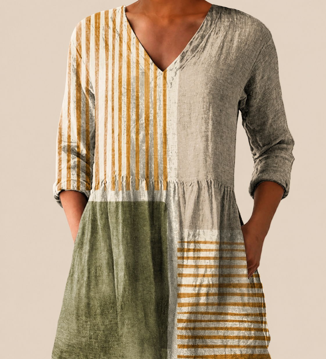 PATTERNED LONG BLOUSE 9
