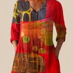 PATTERNED LONG BLOUSE 8