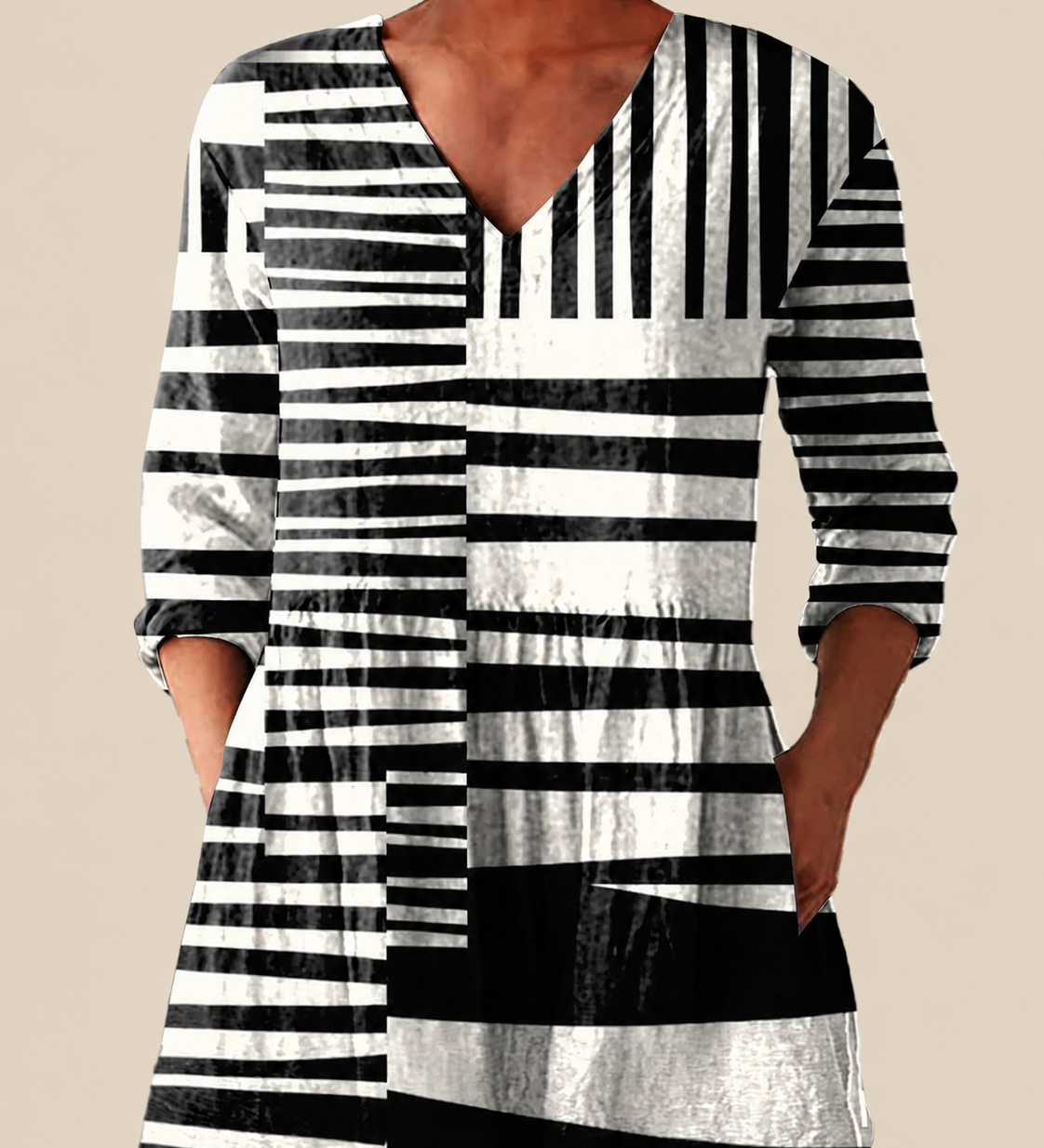 PATTERNED LONG BLOUSE 5