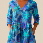 PATTERNED LONG BLOUSE 3