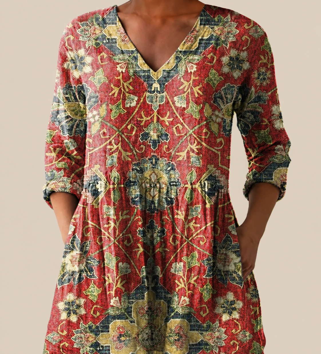 PATTERNED LONG BLOUSE 30