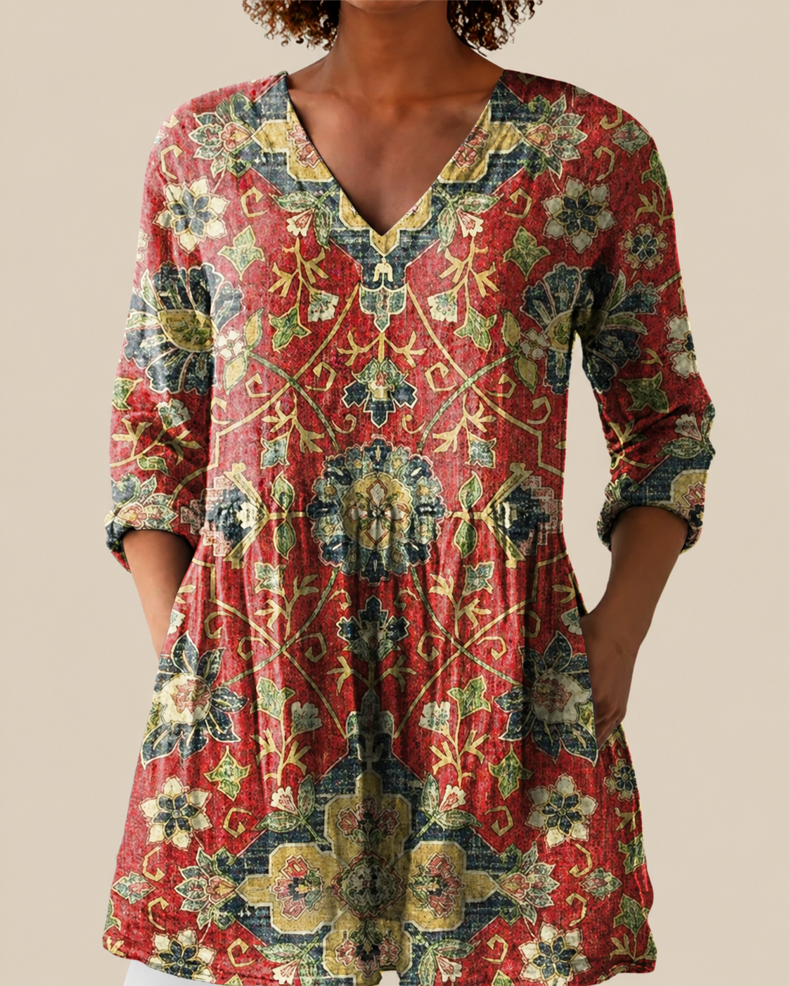 PATTERNED LONG BLOUSE 30
