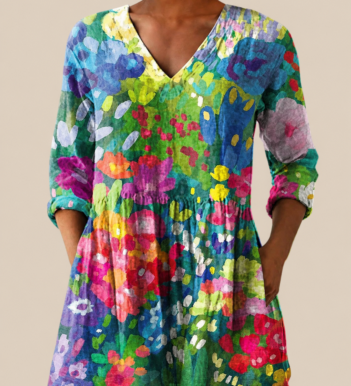 PATTERNED LONG BLOUSE 11