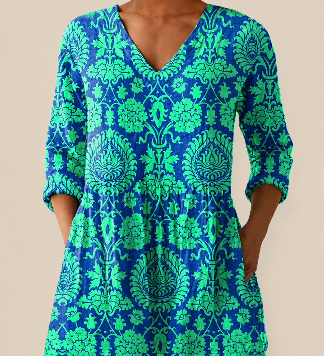 PATTERNED LONG BLOUSE 12