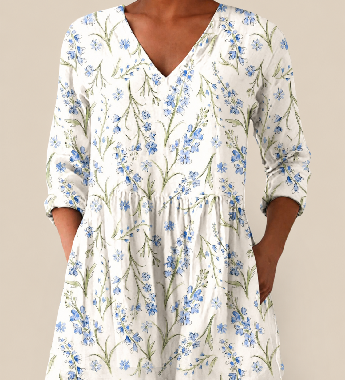 PATTERNED LONG BLOUSE 15