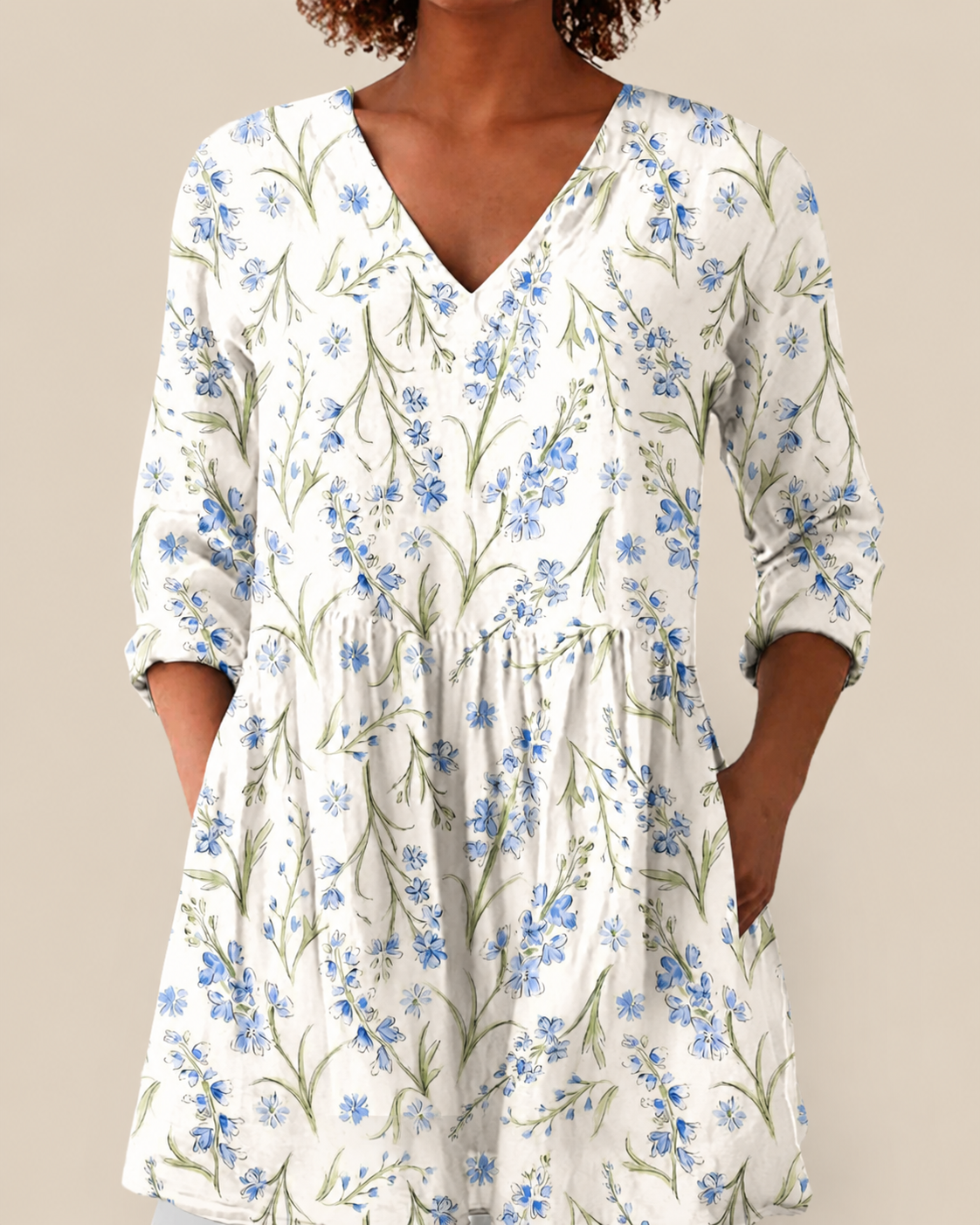 PATTERNED LONG BLOUSE 15