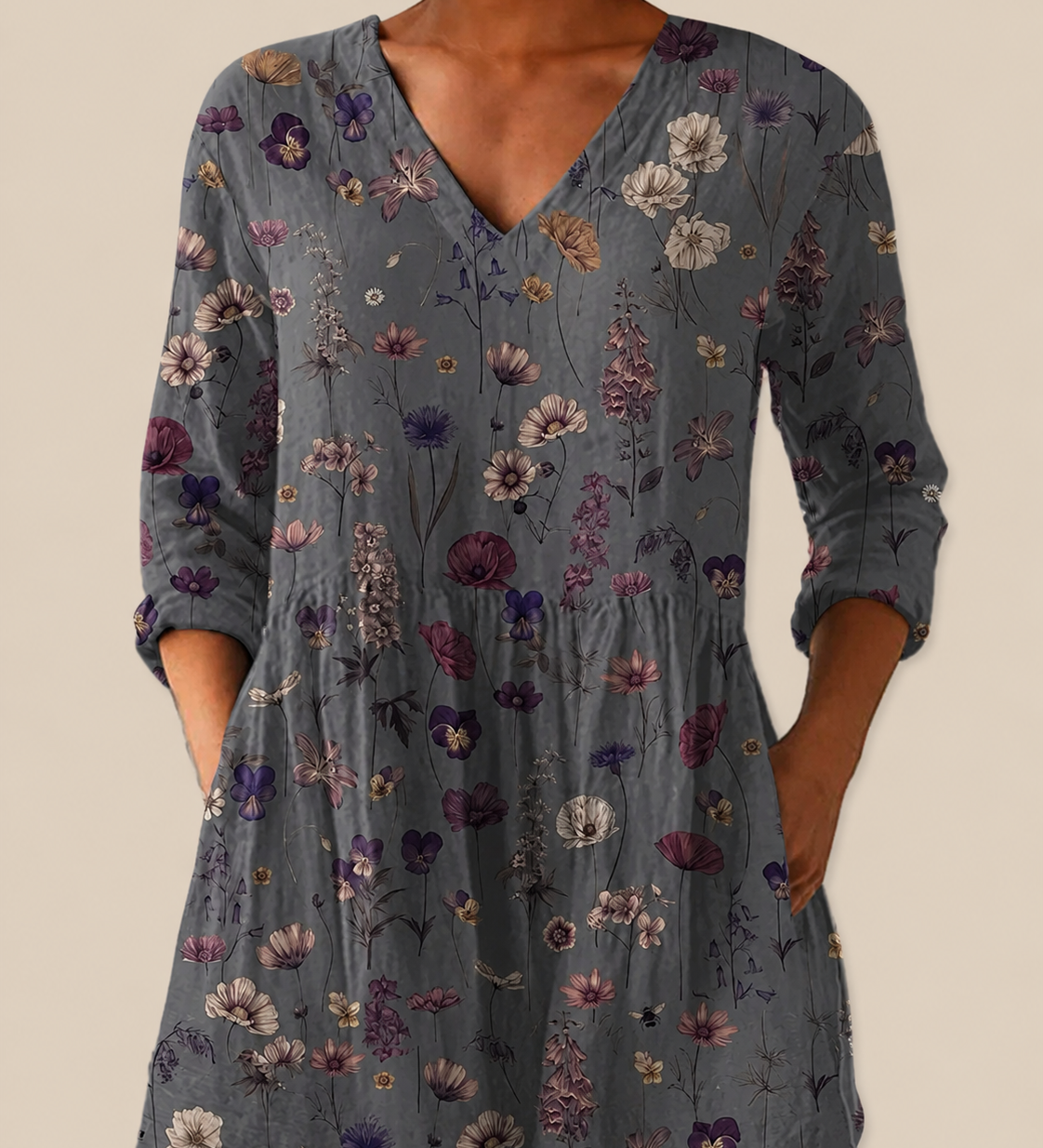 PATTERNED LONG BLOUSE 16