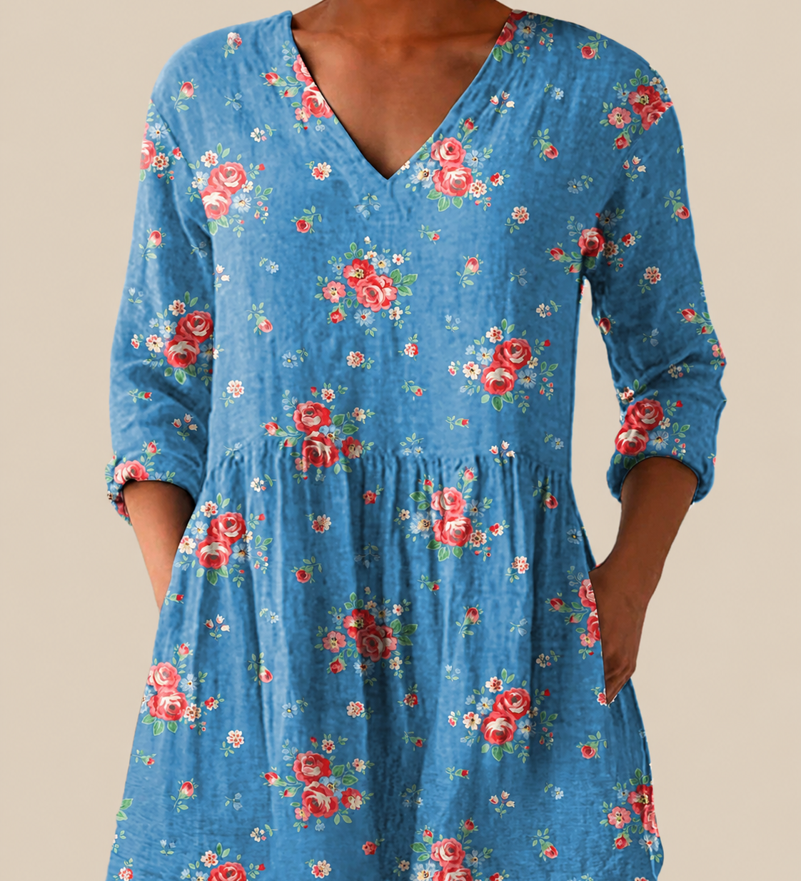 PATTERNED LONG BLOUSE 19