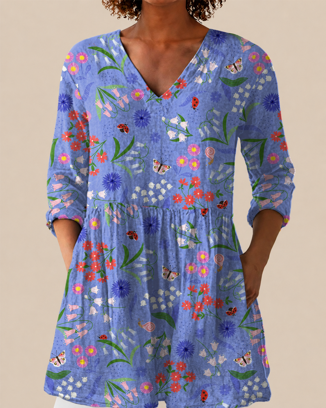 PATTERNED LONG BLOUSE 29
