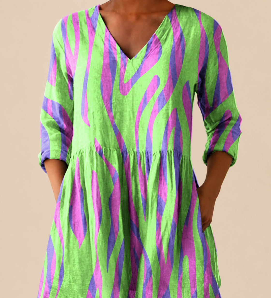 PATTERNED LONG BLOUSE 25