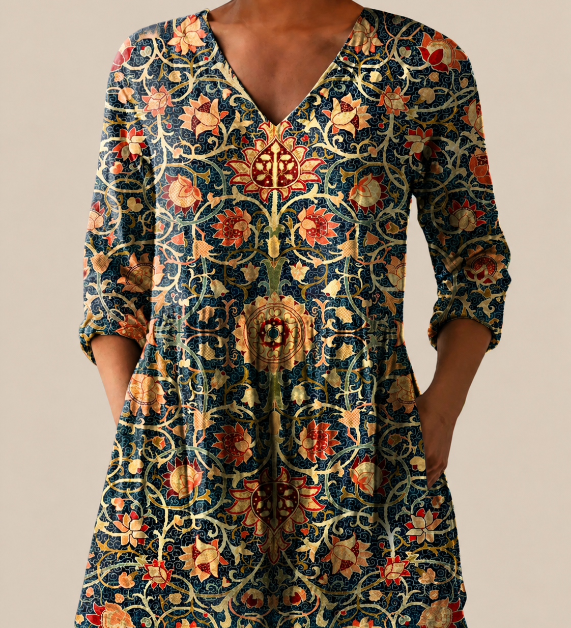 PATTERNED LONG BLOUSE 22