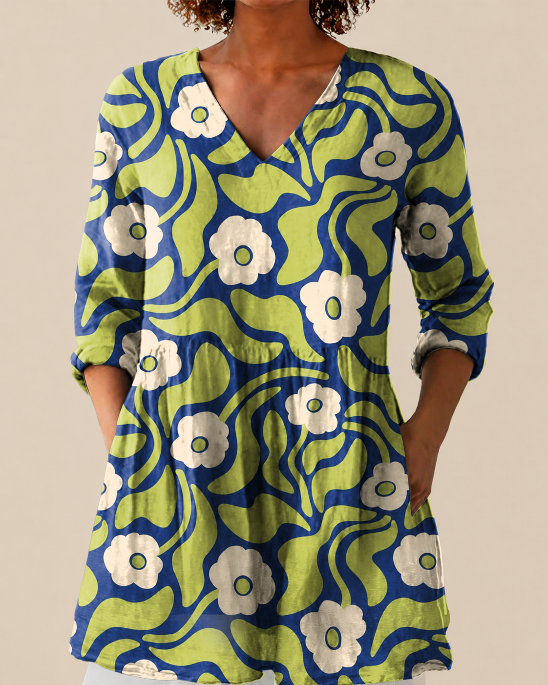 PATTERNED LONG BLOUSE 26