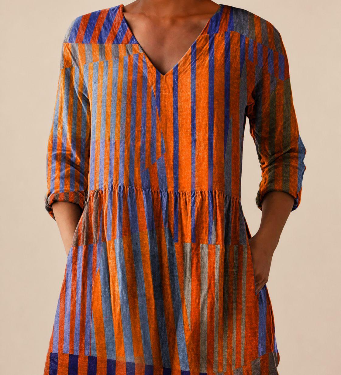 PATTERNED LONG BLOUSE 23