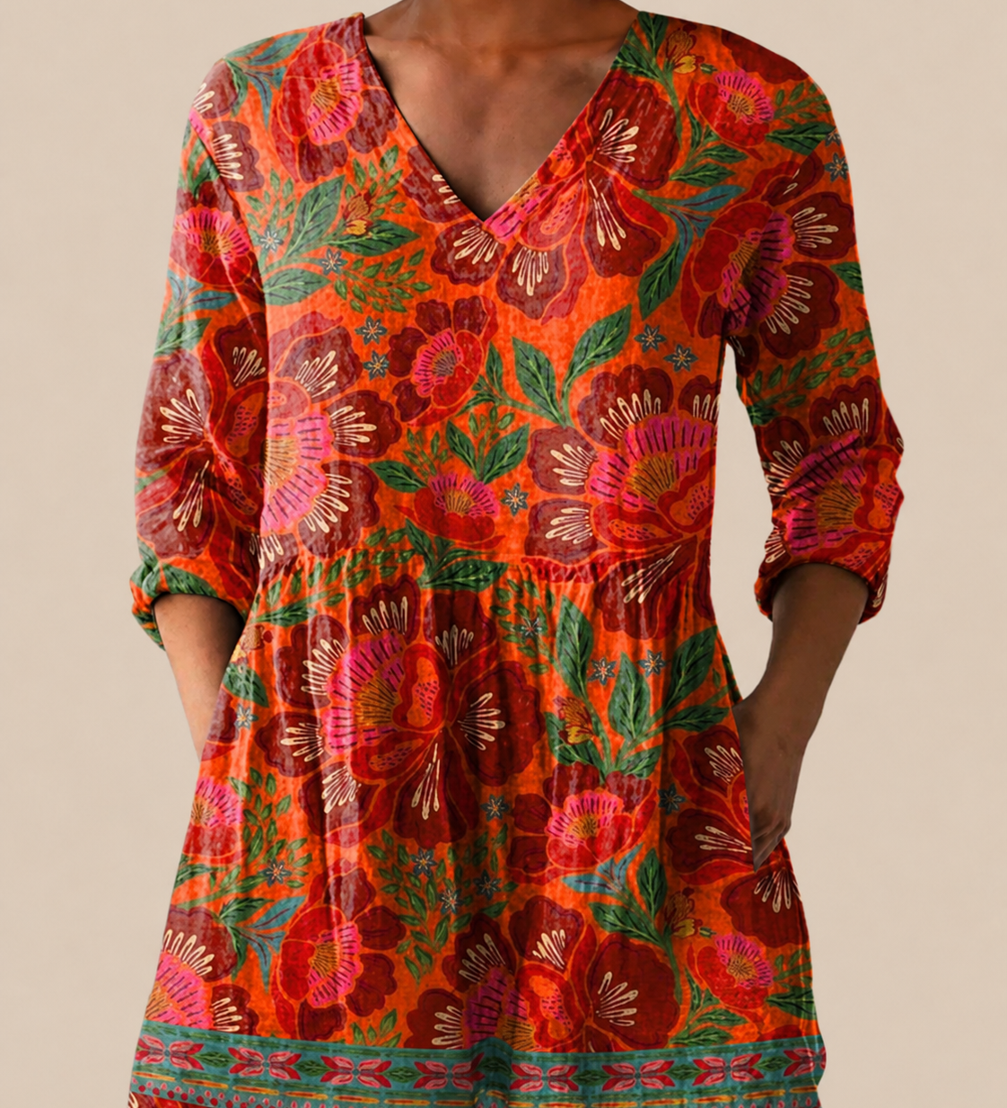 PATTERNED LONG BLOUSE 20