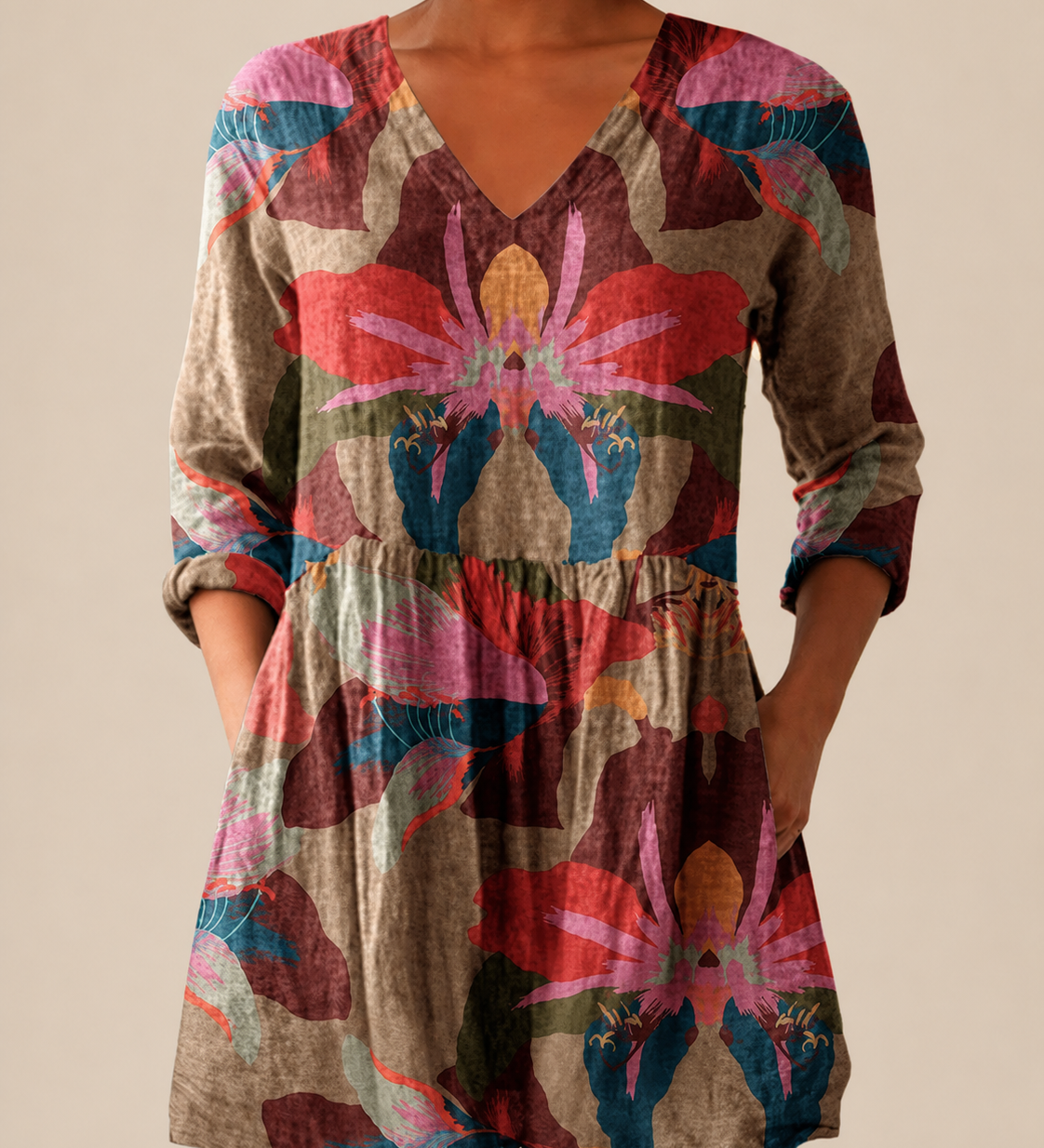 PATTERNED LONG BLOUSE 27