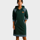 CASUAL HOODED DRESS