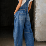 BARREL DENIM OVERALLS