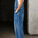 BARREL DENIM OVERALLS