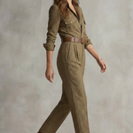 Cléonette – Vintage plaid charm – Tailored jumpsuit