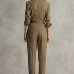 Cléonette – Vintage plaid charm – Tailored jumpsuit