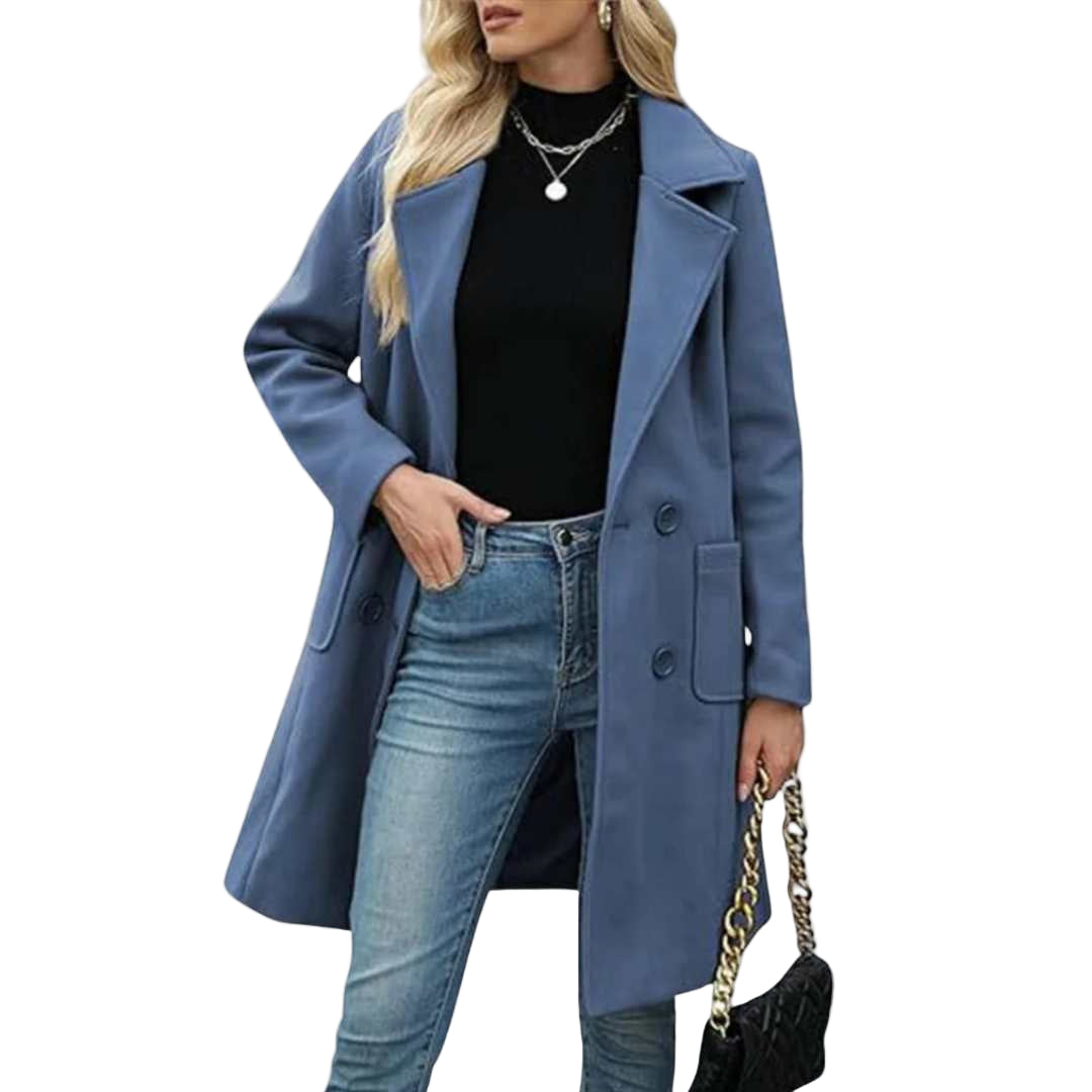 MID-LENGTH BUTTON COAT