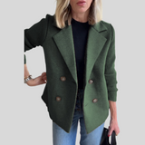 PREMIUM CHIC BLAZER WITH KNIT SLEEVES