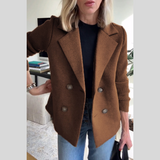 PREMIUM CHIC BLAZER WITH KNIT SLEEVES