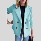 PREMIUM CHIC BLAZER WITH KNIT SLEEVES