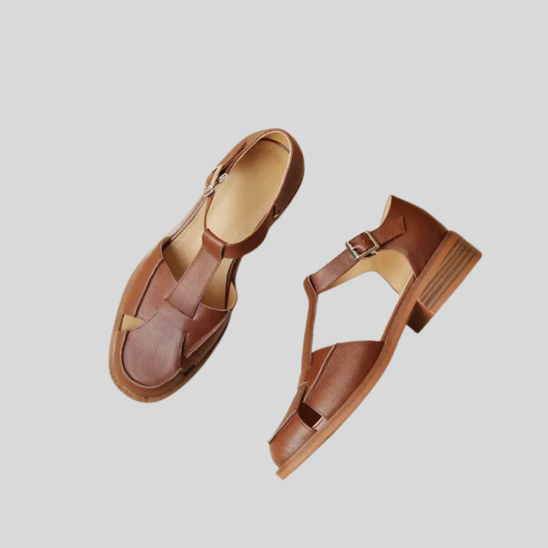 LEATHER MARY JANE SANDALS