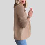 PREMIUM CHIC BLAZER WITH KNIT SLEEVES