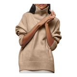 HIGH-NECK KNIT SWEATER