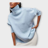 HIGH-NECK KNIT SWEATER