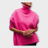 HIGH-NECK KNIT SWEATER