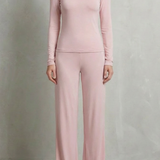 Élan – Sleek Simplicity – Pure Color Wide-Leg Pants Suit