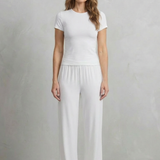 Élan – Sleek Simplicity – Pure Color Wide-Leg Pants Suit