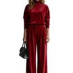 Élianne – Luxe Velour Elegance – Two-Piece Lounge Set