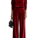 Élianne – Luxe Velour Elegance – Two-Piece Lounge Set