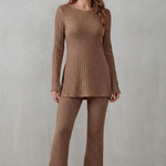 Elisianne – Ribbed elegance – Knit lounge set