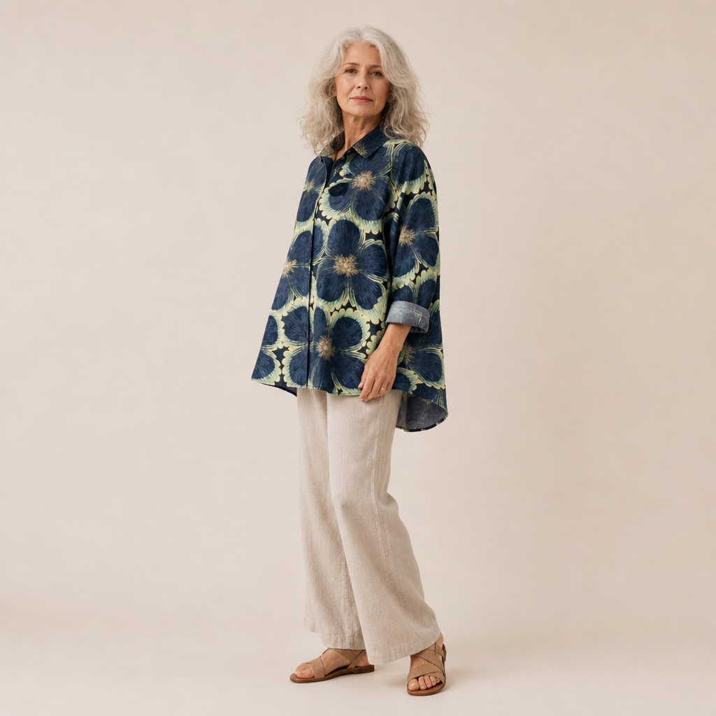 FLORAL SHIRT BLOUSE 1