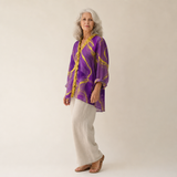 SPIRAL PRINT BLOUSE