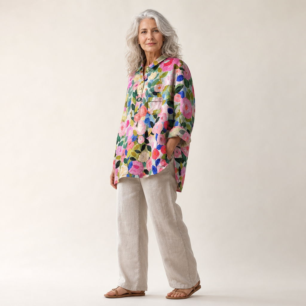 CLASSIC FLORAL BLOUSE 4