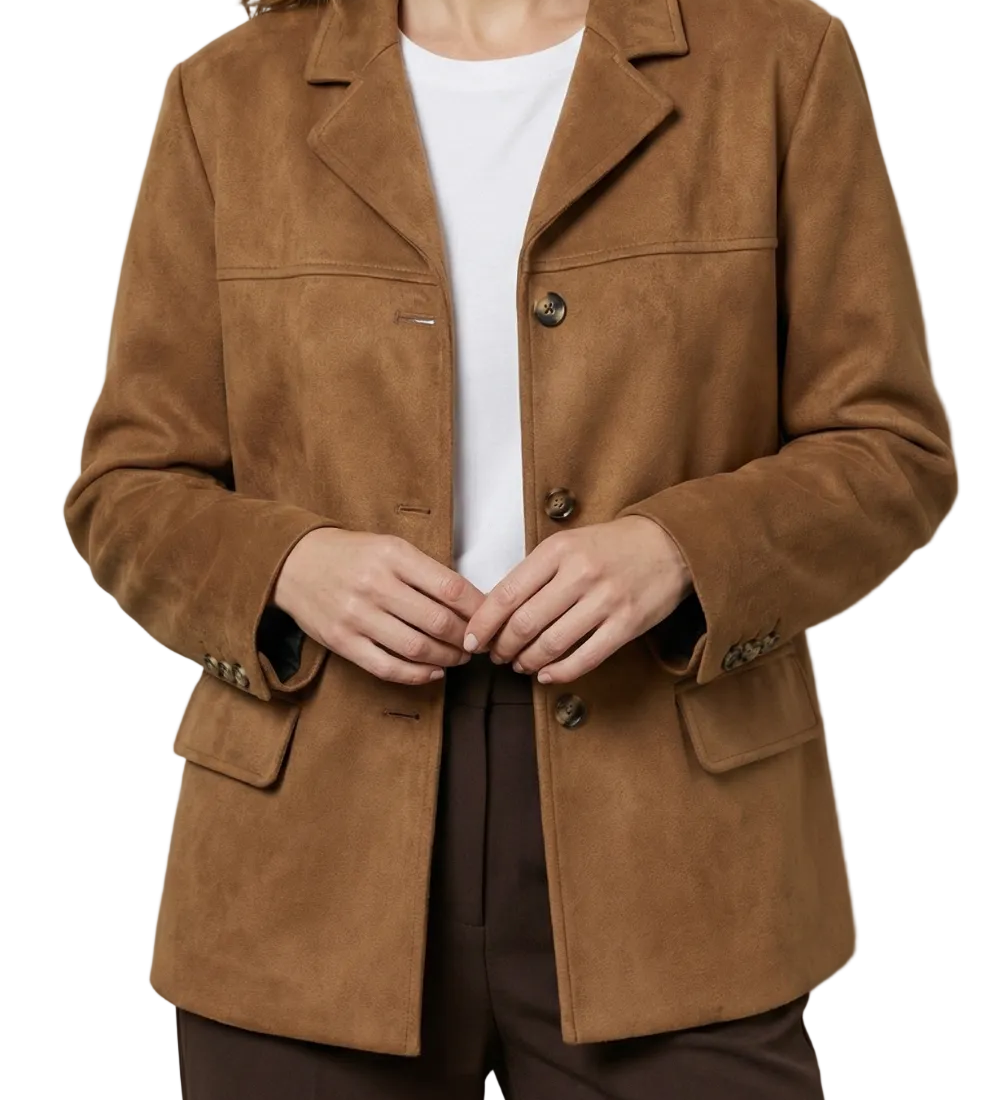 Giulietta – Structured shoulders – Suede blazer