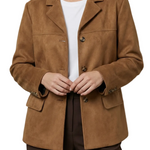 Giulietta – Structured shoulders – Suede blazer