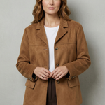 Giulietta – Structured shoulders – Suede blazer