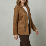 Giulietta – Structured shoulders – Suede blazer
