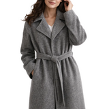 Kaith™ | Elegant Belted Long Coat