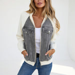 Coraline™ — Veste casual contrastée élégance moderne