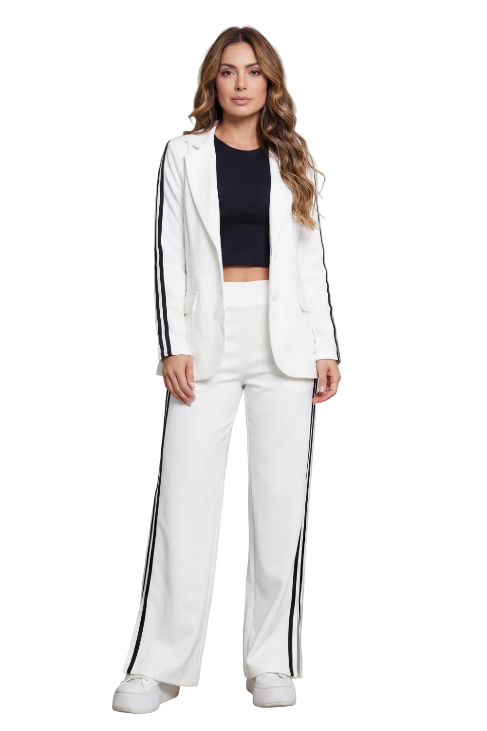 Ishie – Stripe detail – Sporty elegance set