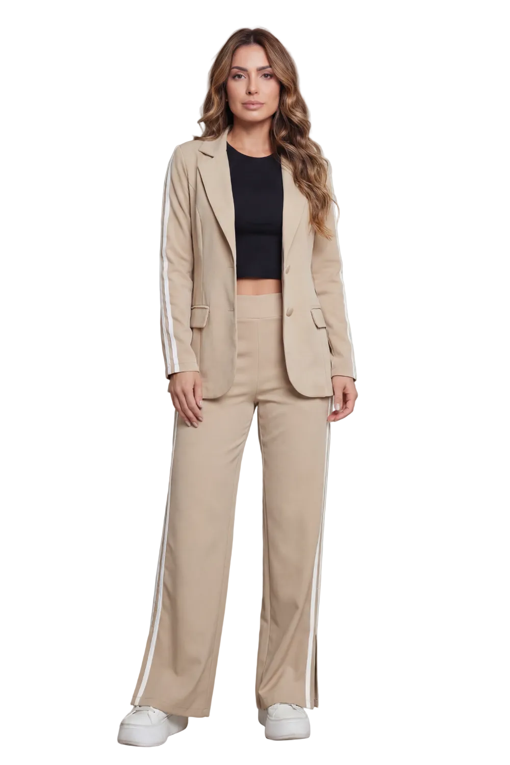 Ishie – Stripe detail – Sporty elegance set