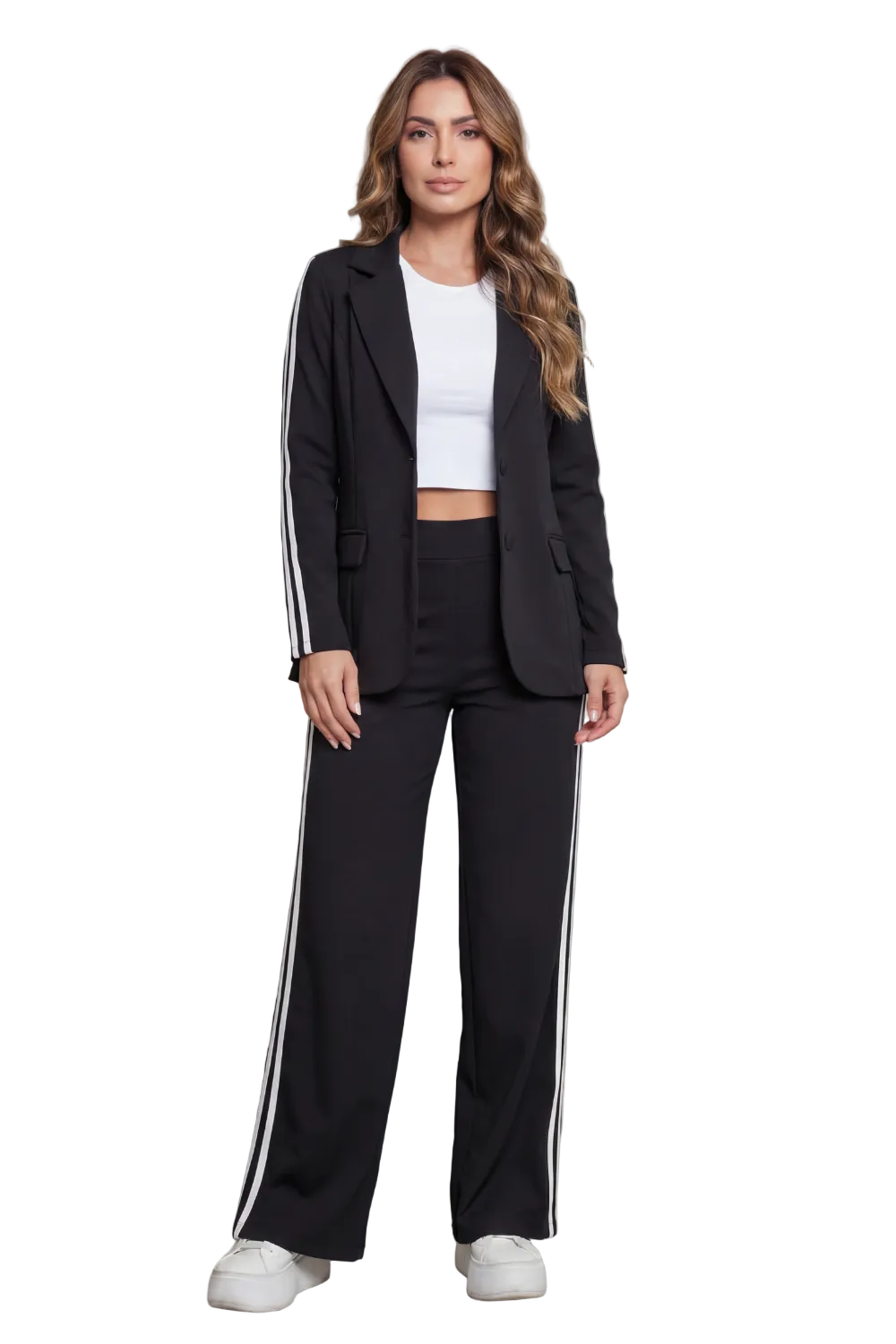 Ishie – Stripe detail – Sporty elegance set